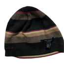 Ted Baker Black and Pink Stripe Beanie Hat
