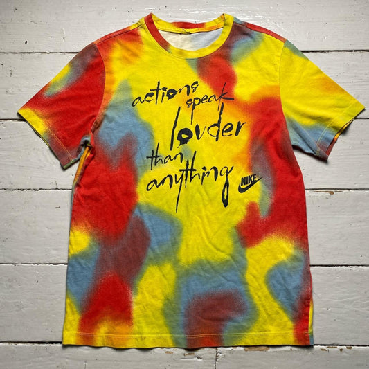 Nike Actions Speak Louder than Anything Tie Dye T Shirt