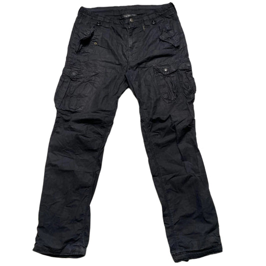 Armani Exchange Black Baggy Cargo Trousers (32W)