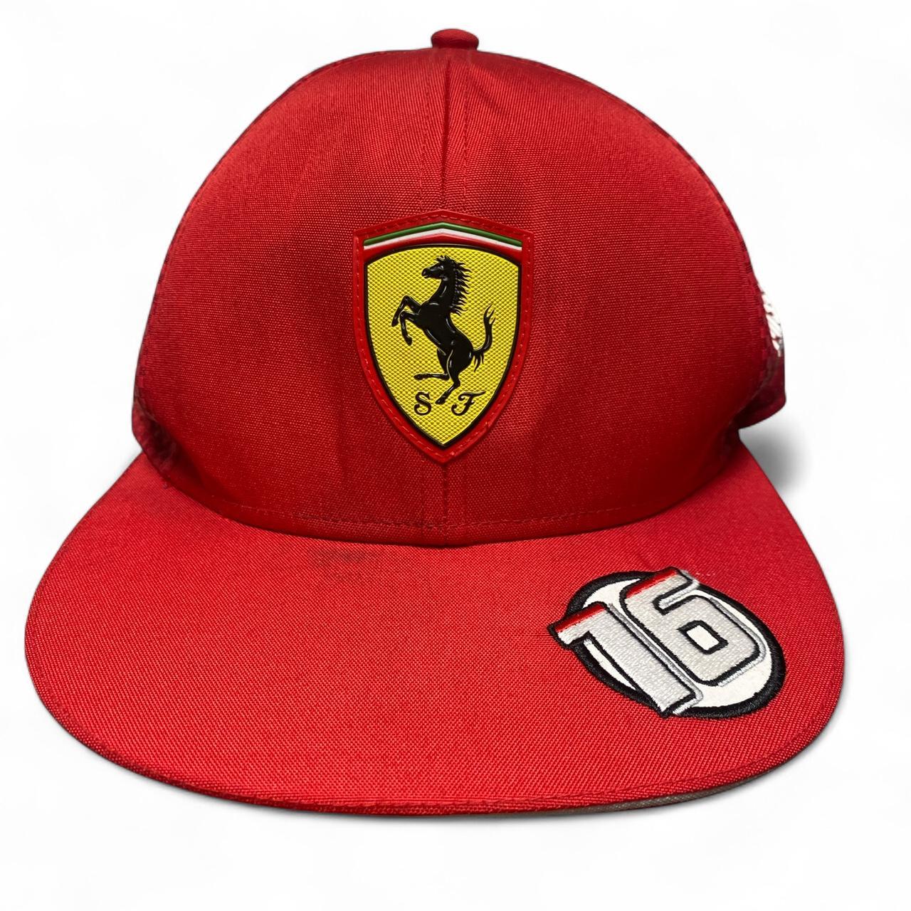 Ferrari Red and Yellow Badge Logo Cap
