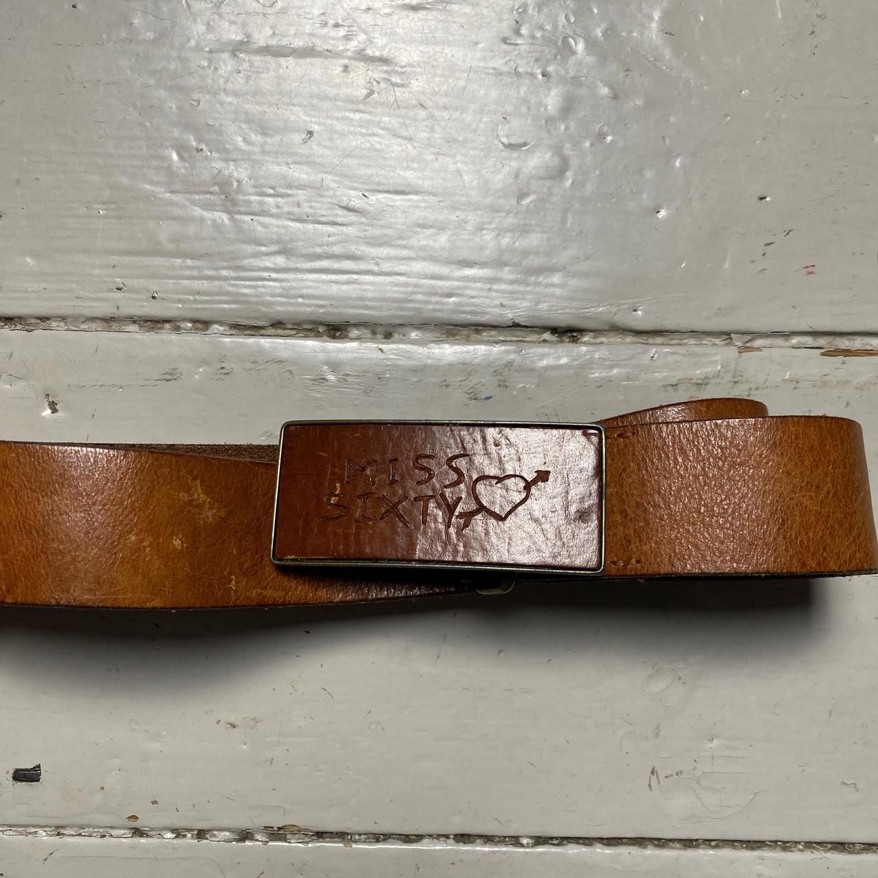 Miss Sixty Brown Leather Belt