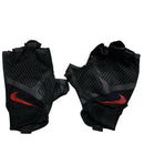 Nike Vintage Black and Red Finger less Leather Biking Climbing Gloves