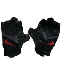 Nike Vintage Black and Red Finger less Leather Biking Climbing Gloves