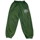 Always Do What You Should Do Green Black and White Baggy Joggers (S)