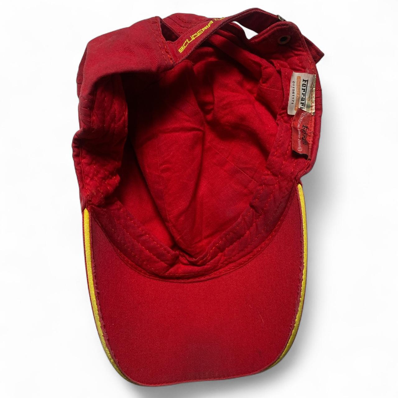 Ferrari Fernando Alonso Vintage Red and Yellow Baseball Cap