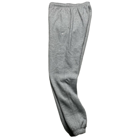 Nike Athletic Department Grey and White Swoosh Joggers (M)