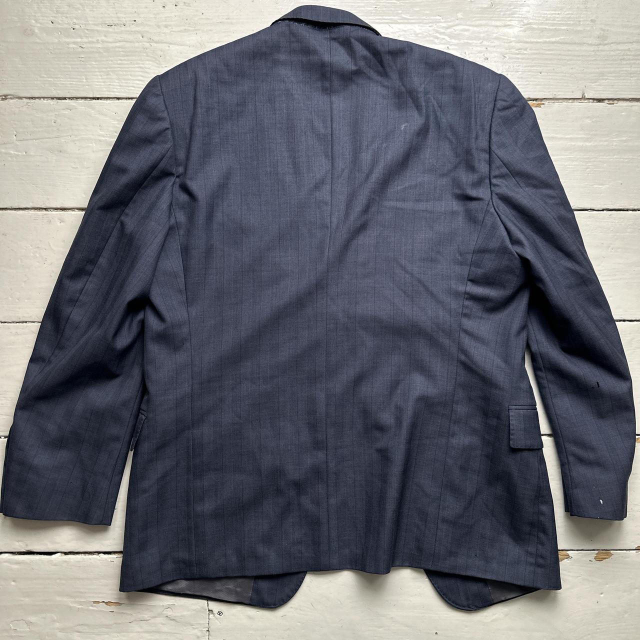 Burberry Burberrys Vintage Navy Suit Jacket