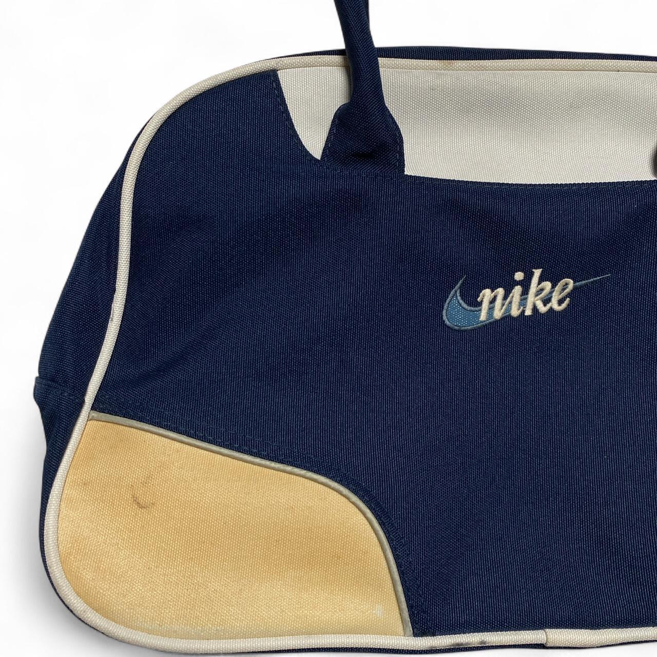 Nike Vintage y2k Navy and White Womens Duffle Small Handbag