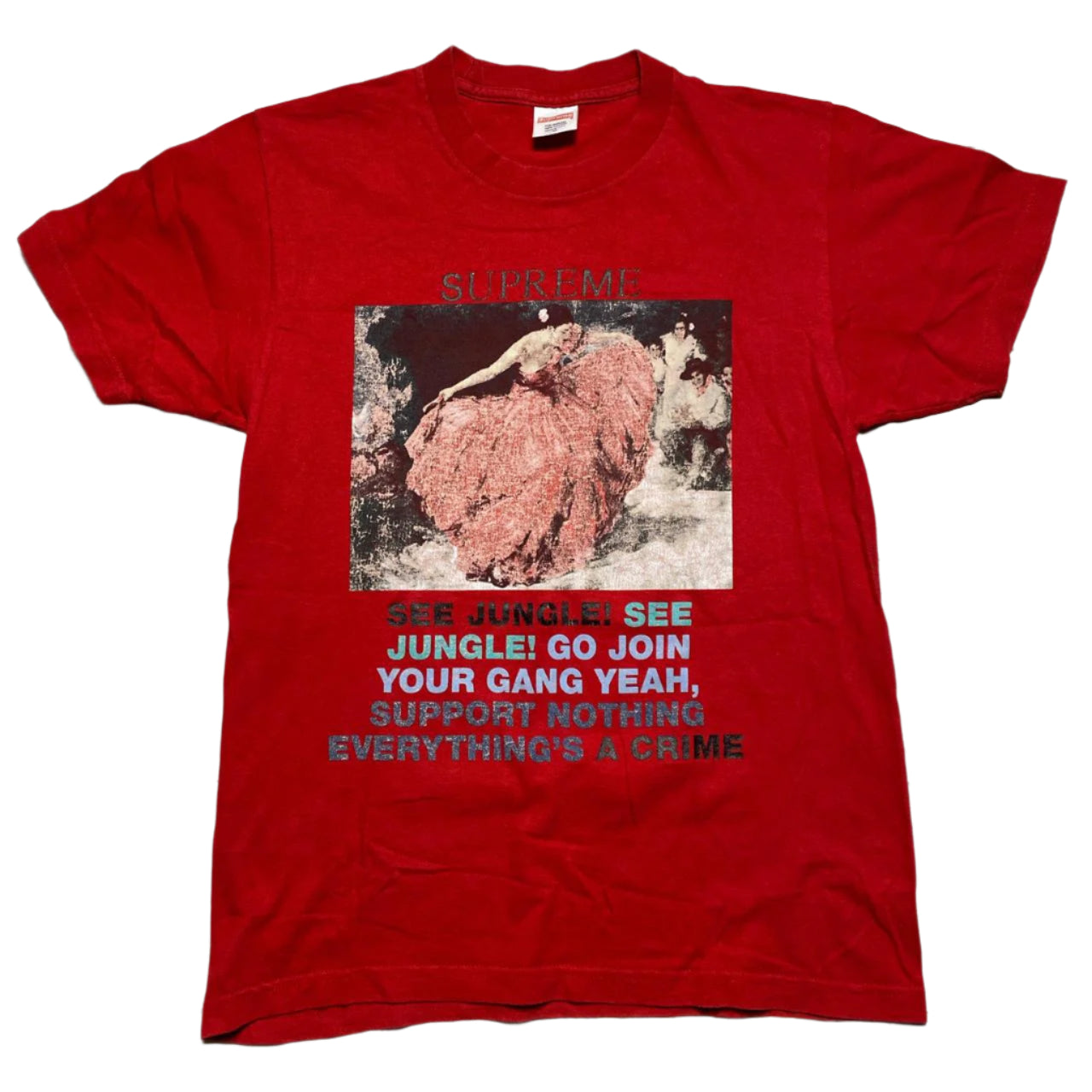 Supreme See Jungle SS16 Red T Shirt (M)