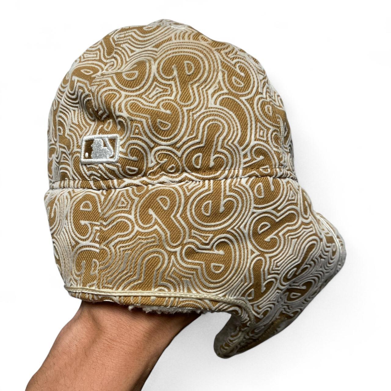 Philadelphia Phillies Sand Brown and White Dog Ear Trapper Hat