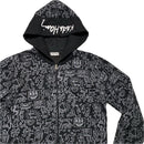 Keith Haring Black and Quite All Over Art Prints Hoodie (XL)
