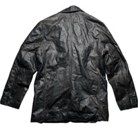 GAP Dark Brown Long Leather Trench Coat Jacket (L)