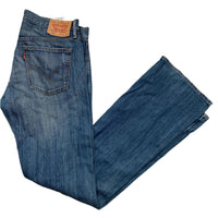 Levis 507 Slim Bootcut Jeans Navy Blue (W 33)