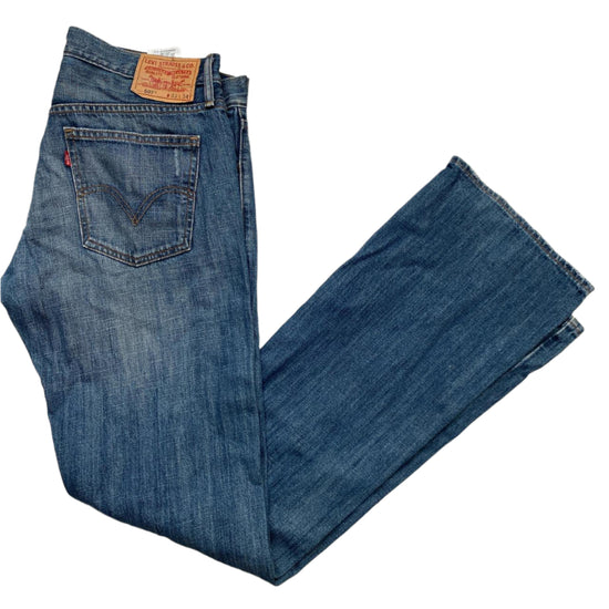 Levis 507 Slim Bootcut Jeans Navy Blue (W 33)