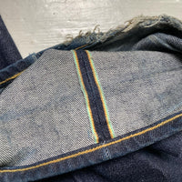 Edwin Distressed Selvedge Wide Pant Navy Baggy Jeans (32W)