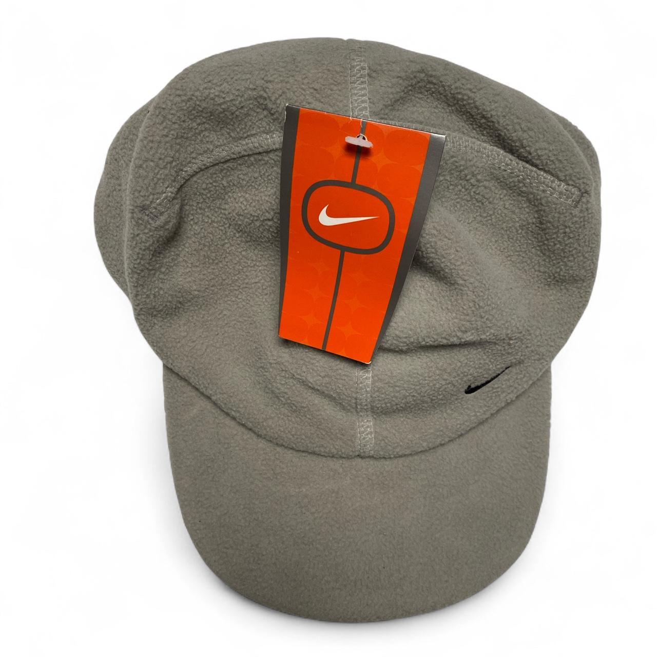 Nike y2k Grey and Black Fleece Cap