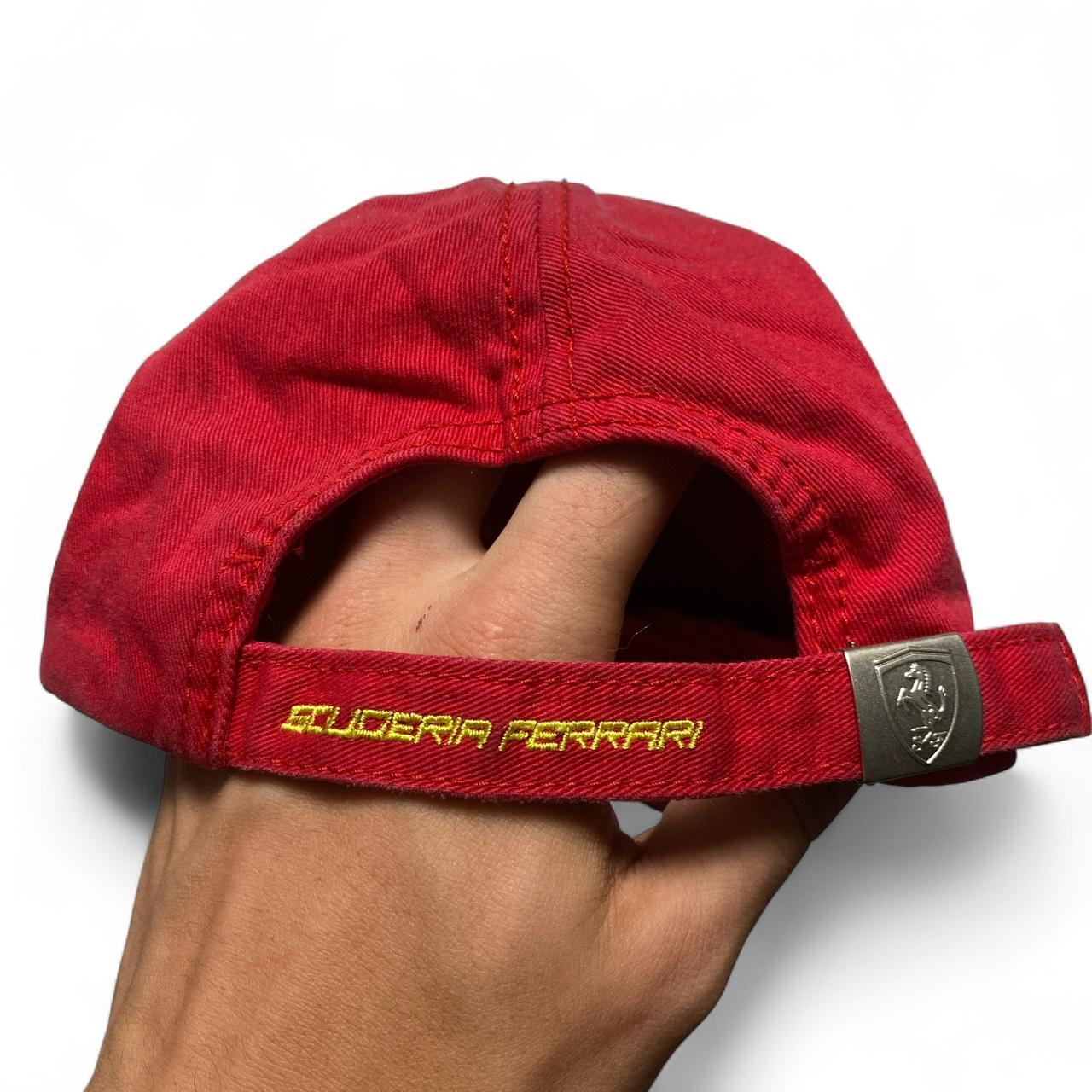Ferrari Fernando Alonso Vintage Red and Yellow Baseball Cap
