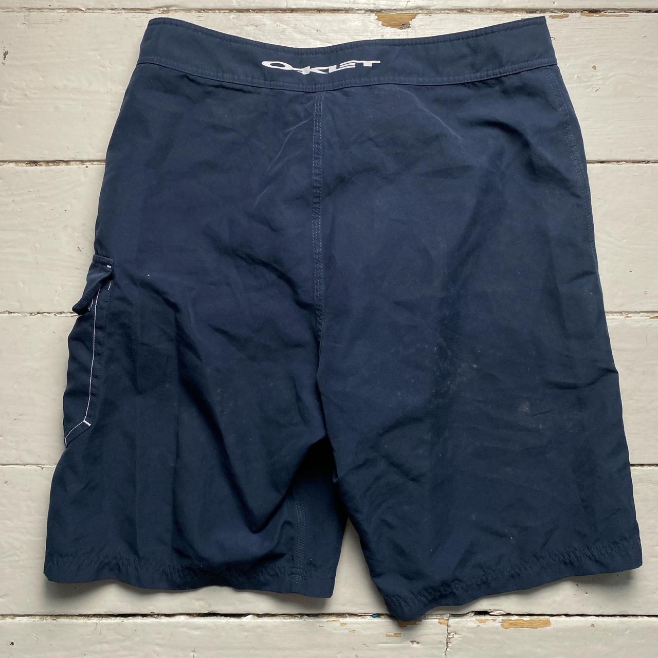 Oakley Navy and White Surf Shorts