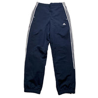 Adidas Navy and White Shell Trackpant Bottoms (S)