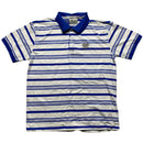 Always Do What You Should Do Lake Elsinore Blue and White Striped Polo Shirt (M)