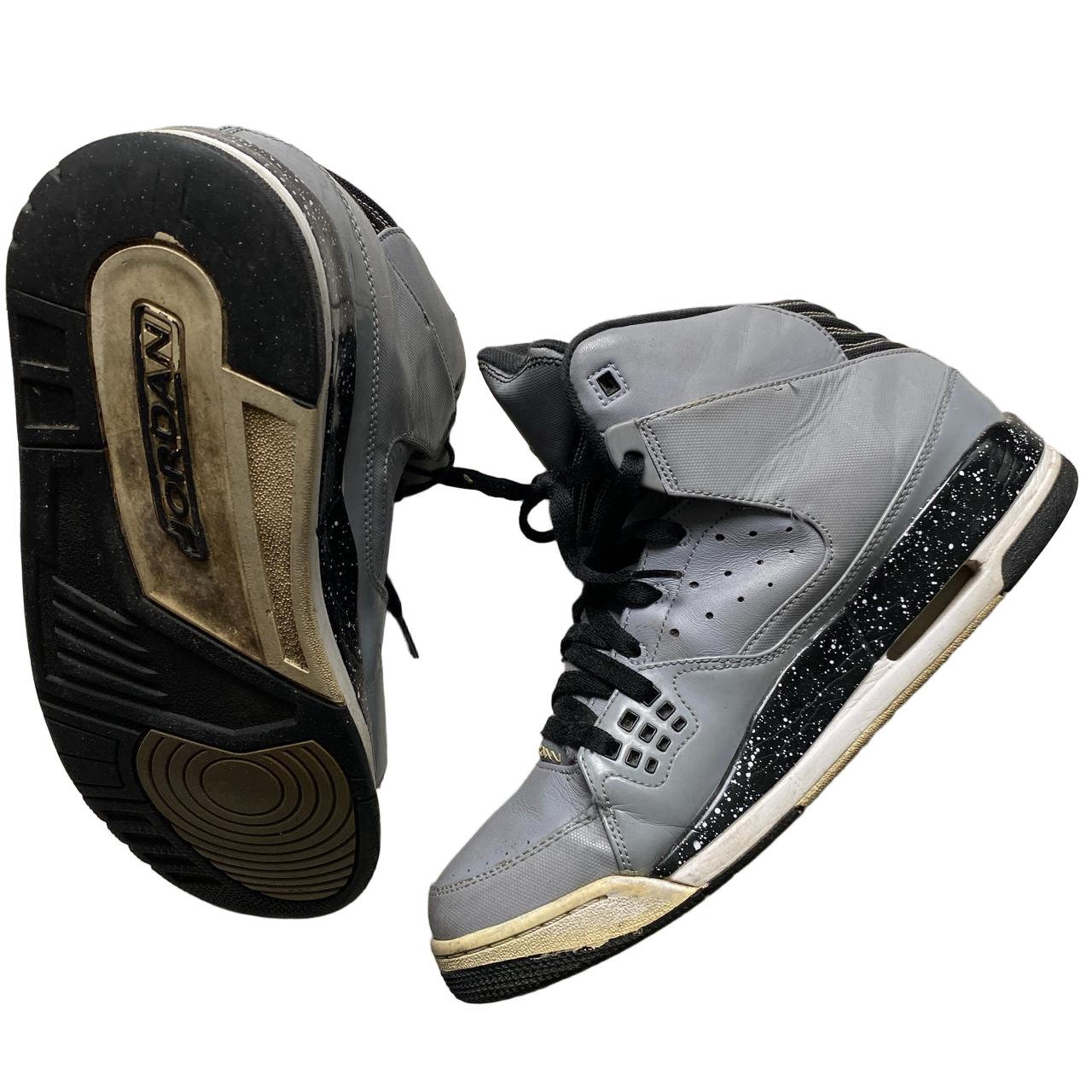Jordan Flight Grey and Black (UK 10)