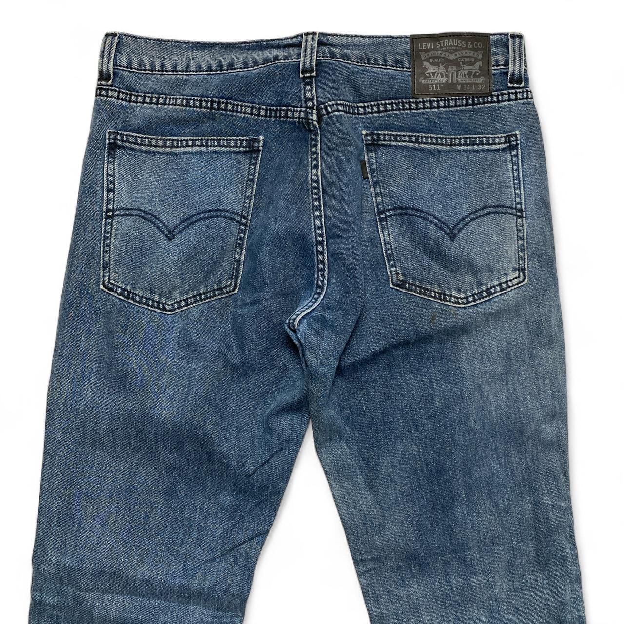 Levis 511 Navy Blue Slim Jeans (34W)