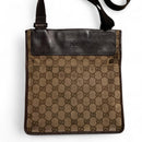 Gucci GG Monogram Brown Canvas Pouch Bag