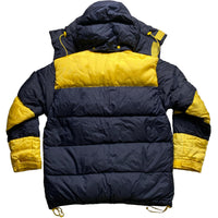 Yves Saint Laurent Vintage YSL Navy and Yellow Puffer Coat (L)