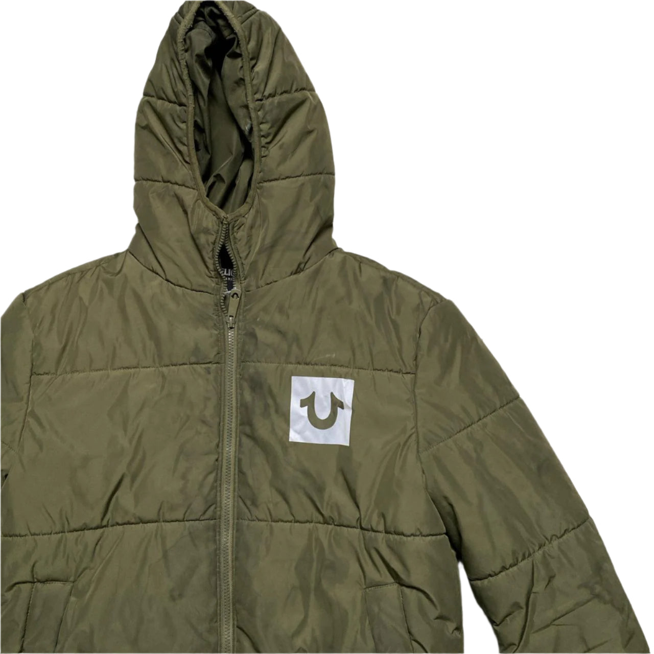 True Religion Khaki Puffer Jacket (S)