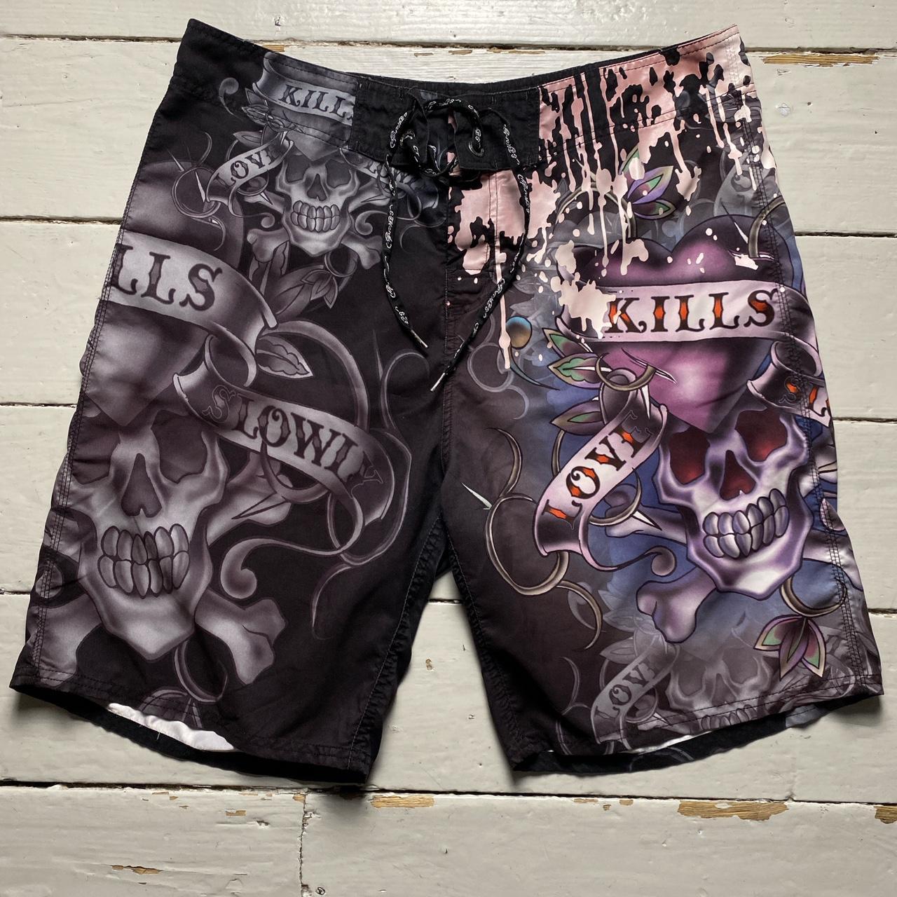 Ed Hardy Hearts and Skulls Shorts