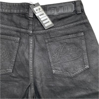 6PM SixPM Season Black Shiny Denim Jorts Jean Shorts (W 32)