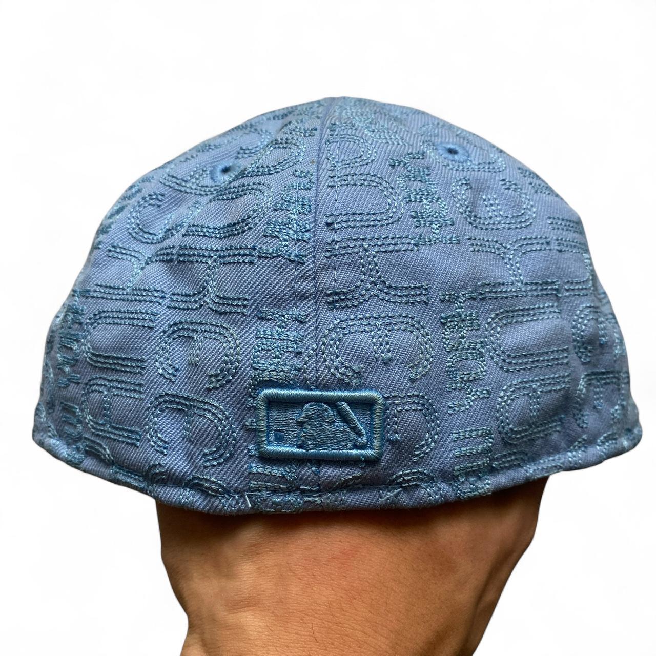 New York Yankees Repeat Embroidery Fitted Baby Blue Cap