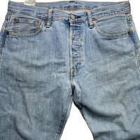 Levis 501 Light Blue Vintage Stonewash Jeans (34W)