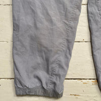 Nike Air Max Vintage y2k Grey and Black Shell Trackpant Bottoms (L)