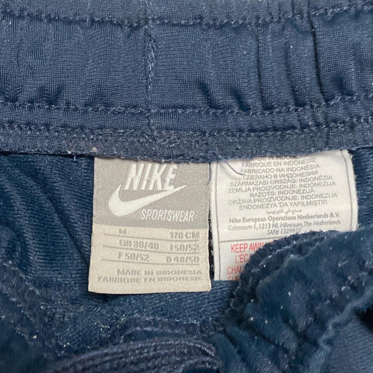 Nike Vintage y2k Trackpant Navy and Yellow Tracksuit Bottoms (M)
