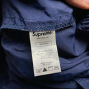 Supreme Navy and White Shell Nylon Baggy Bottoms (M)