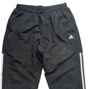 Adidas Black and White Shell Trackpant Long 3/4 Shorts (L)