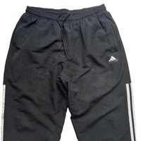 Adidas Black and White Shell Trackpant Long 3/4 Shorts (L)