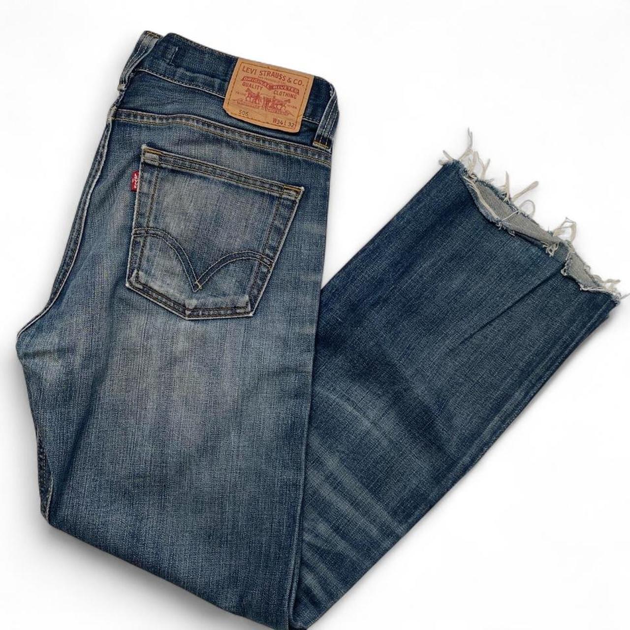Levis 506 Distressed Baggy Jeans (34W)