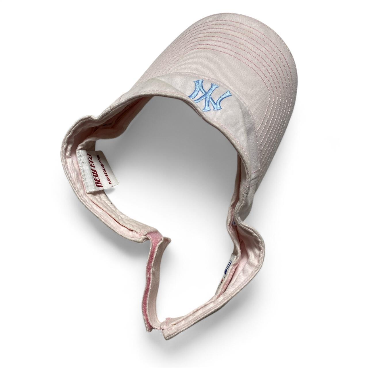 New York Yankees Pink and Blue Visor Cap