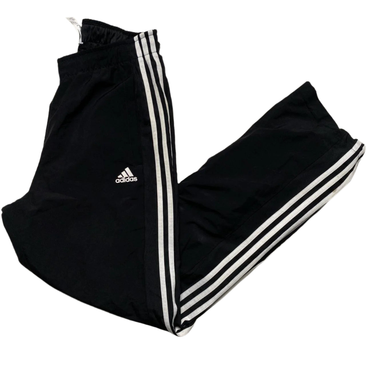 Adidas Climalite Sports Essentials Black and White Shell Trackpant Baggy Bottoms (M)