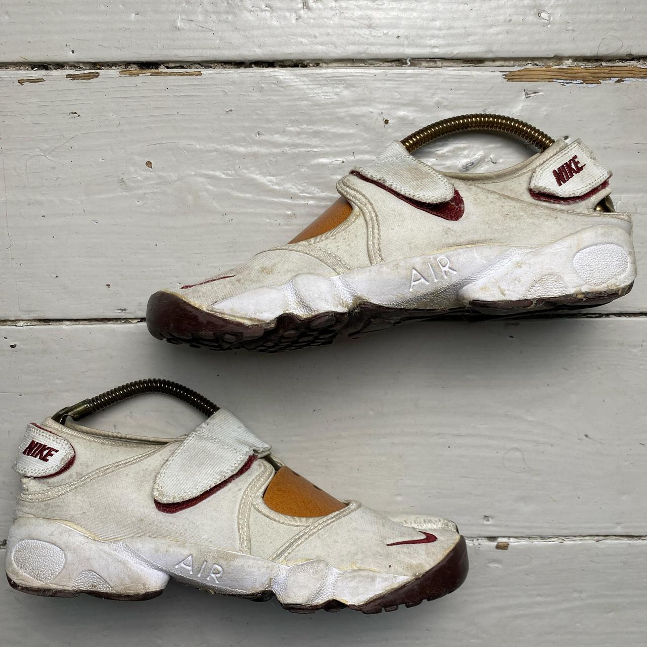 Nike Air Rift White and Burgundy Vintage 2001