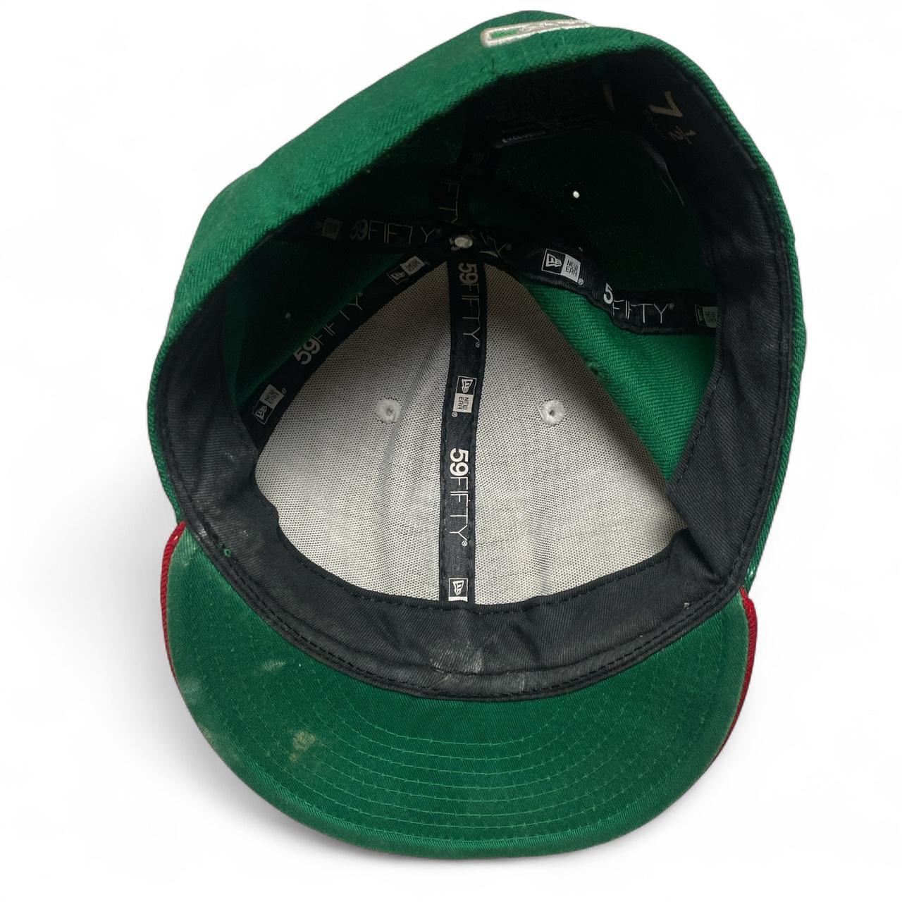 New York Yankees Mexico Italy Colours White Red and Green Fitted Cap