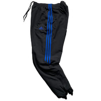 Adidas Blue and Black Baggy Shell Trackpant Bottoms (M)