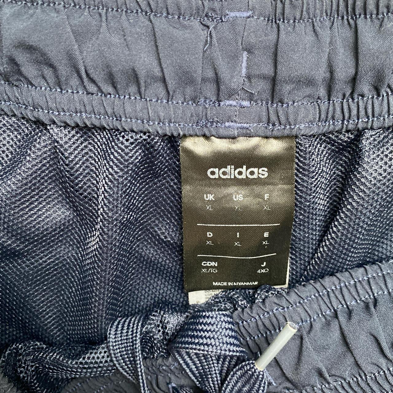 Adidas Navy and Blue Shell Trackpant Shorts