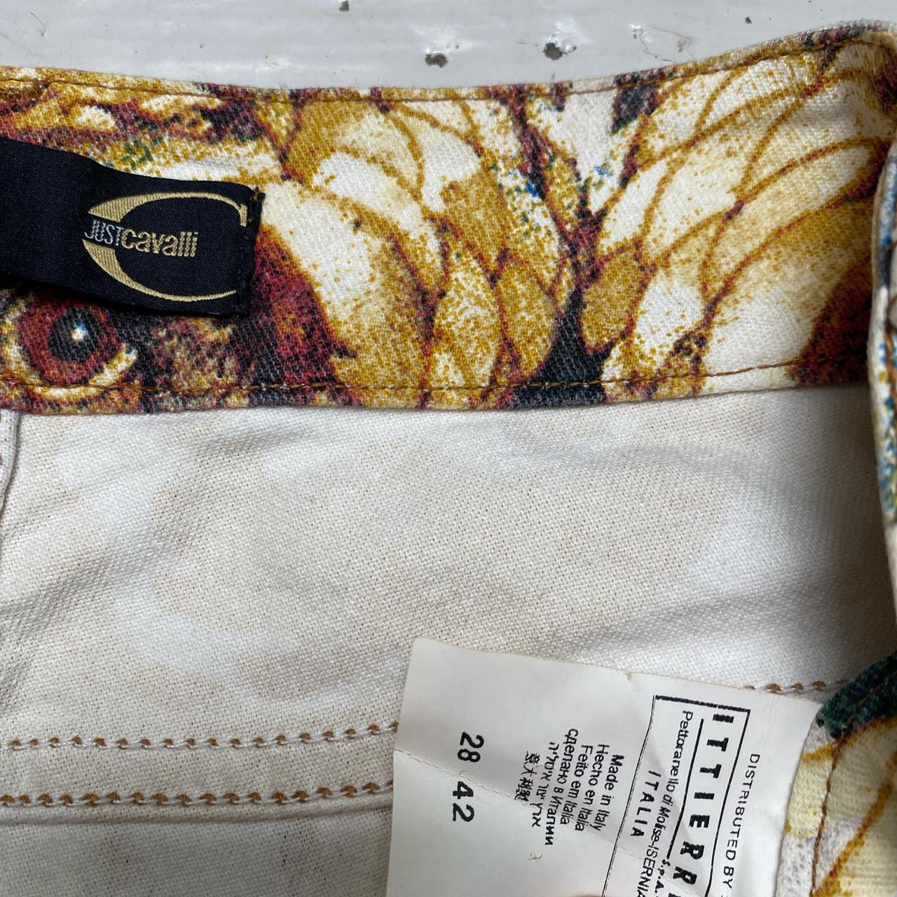 Just Cavalli Printed Butterfly Flowers and Birds Jeans (29W)