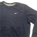 Nike Navy and White Swoosh Jumper (XL)