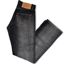Levis 501 Grey Stonewash Distressed Jeans (28W)