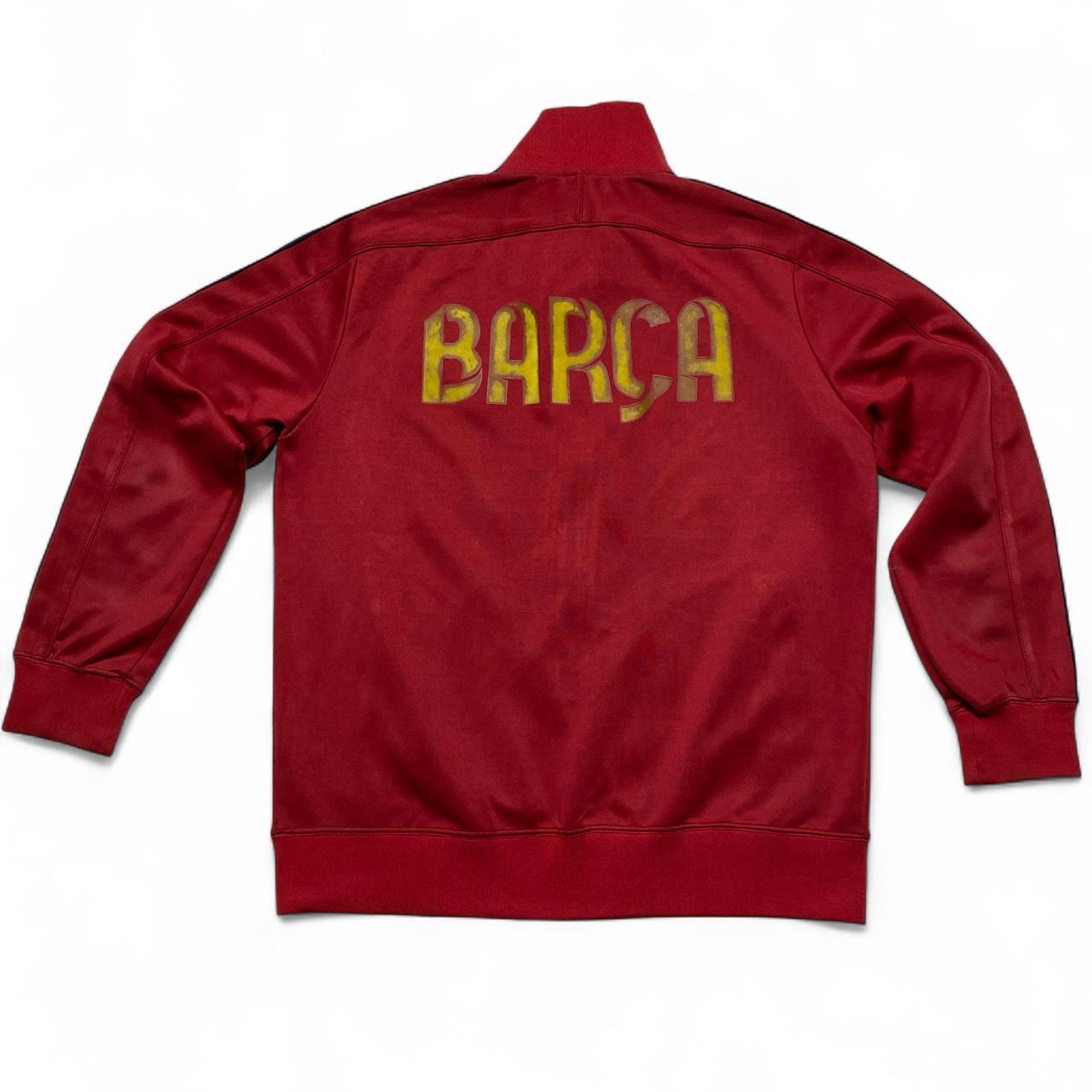 Barcelona Vintage Nike y2k Vintage Red and Yellow Tracksuit Jacket (L)