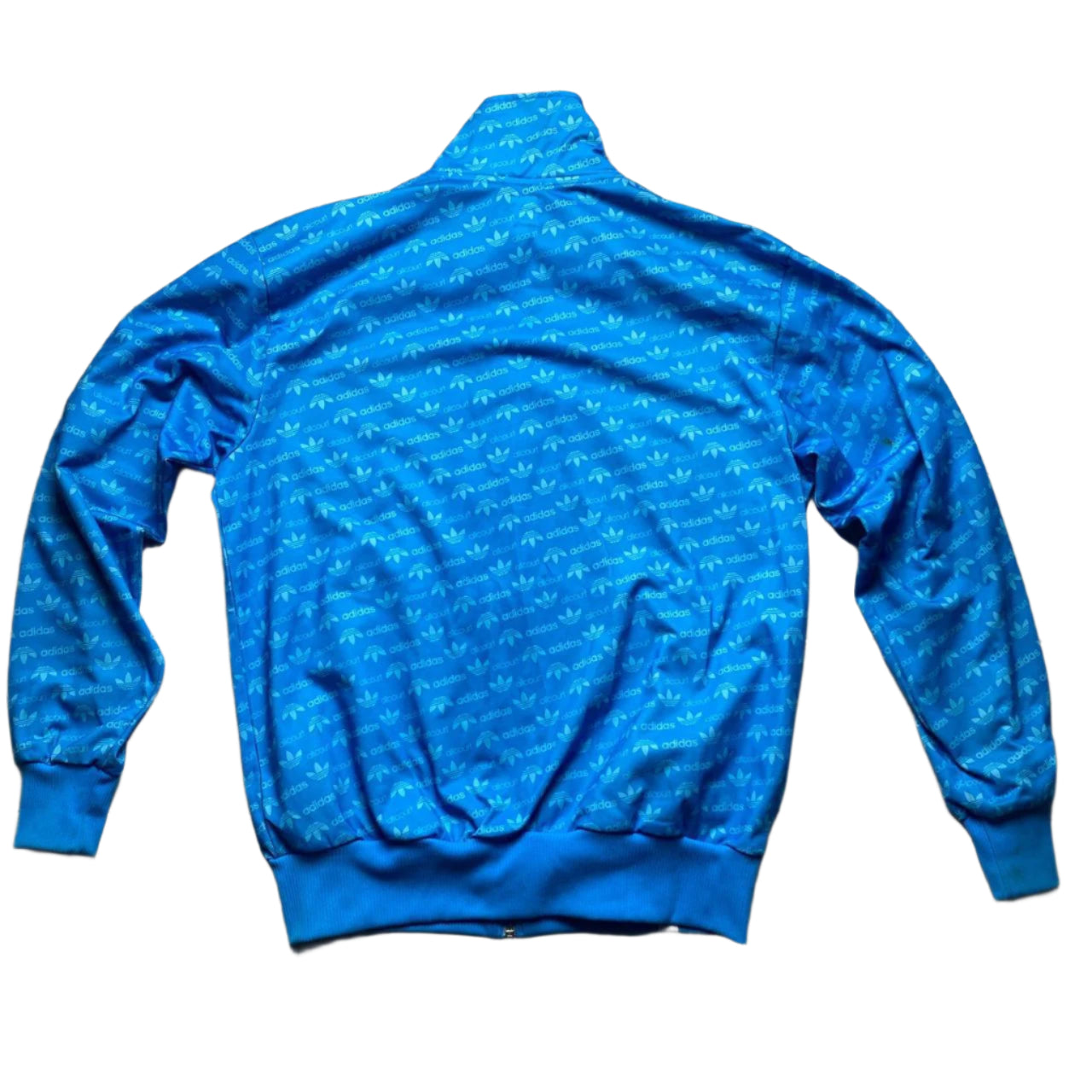 Adidas All Court Originals Blue and White Tracksuit Jacket (M)